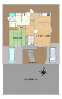 【区画図】 | 野洲市三上　中古戸建