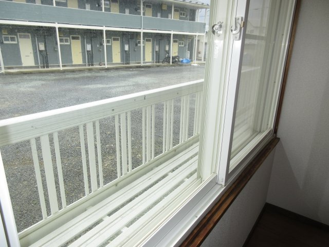 レジデンスサトウAのバルコニー