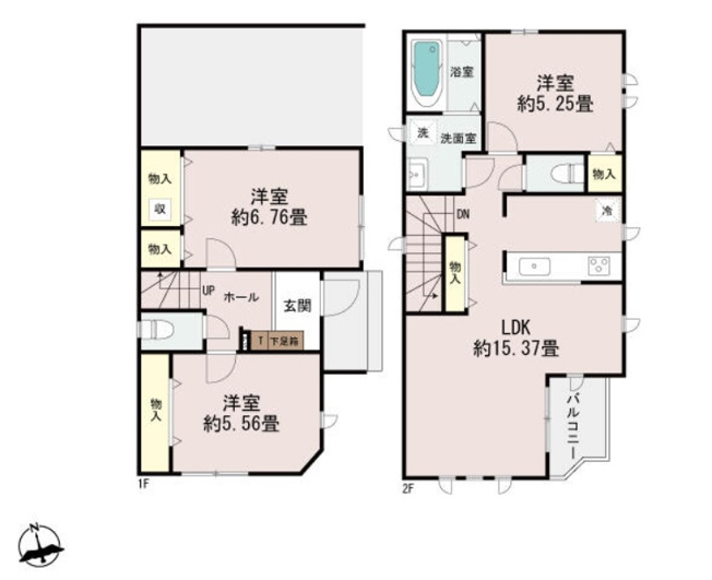 【間取り】 | 乙木２丁目　新築戸建　１区画