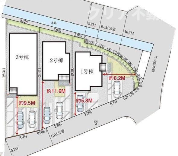 【区画図】 | 高崎市下中居町2期新築2号棟　ファミクロ＋サンルーム