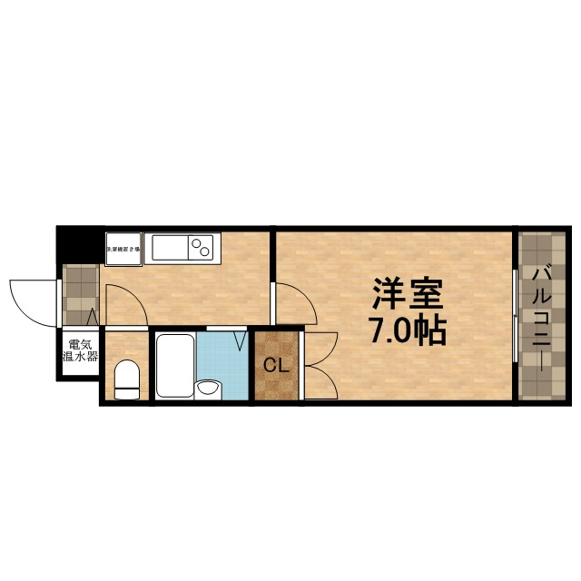宝塚市小林２丁目の賃貸マンションの間取り