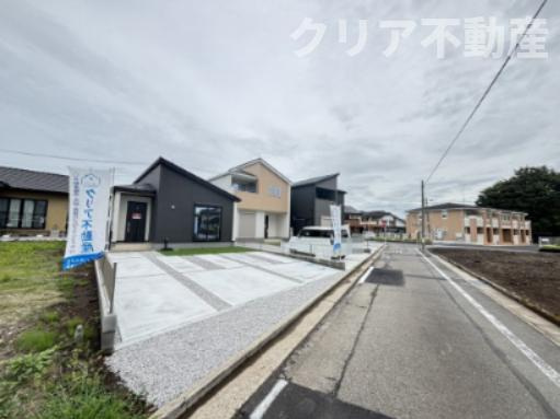 【前面道路含む現地写真】 | 7/28値下げ☆高崎市下中居町2期3号棟　新築・平屋♪