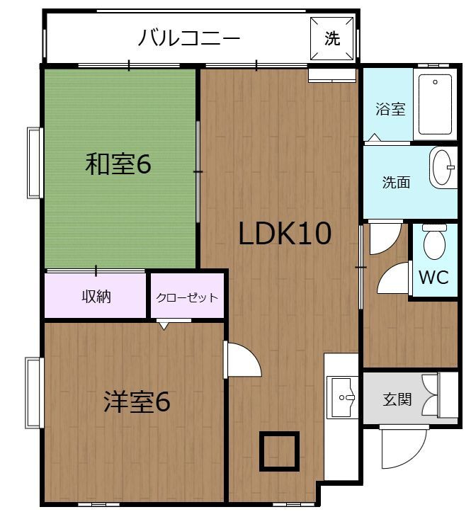 コーポコジマの間取り