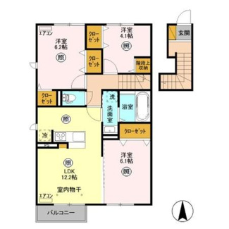 【間取り】 | カーサ トラディシオン　Ｂ