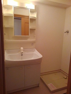 【洗面所】 | エヴァーグリーンＢ棟 | 使いやすい洗面所です