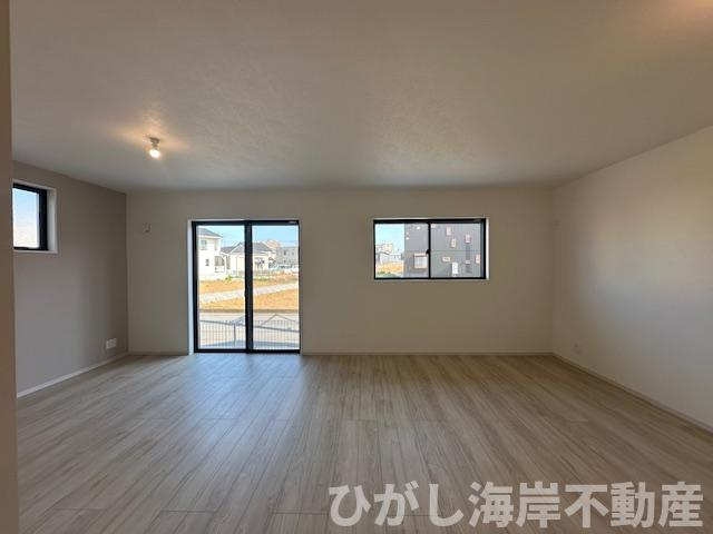 茅ヶ崎市今宿　新築戸建　全2棟の居間・リビング|20.1帖　LDK