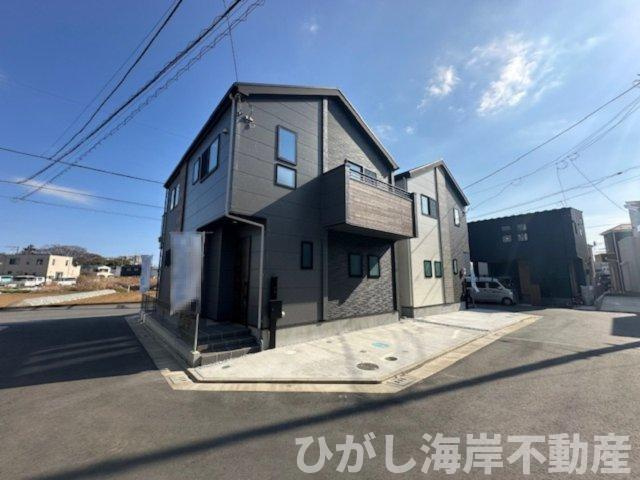 茅ヶ崎市今宿　新築戸建　全2棟の前面道路含む現地写真|現地外観