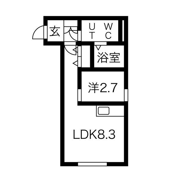メリディアン高松の間取り