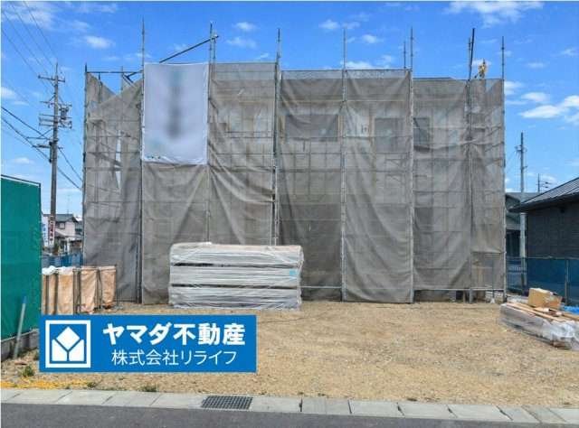 新築戸建　岐阜市中西郷2丁目　全1区画分譲の外観|「現地（2026年3月9日）撮影」　
■外観写真　
■ヤマダ不動産　株式会社リライフ　