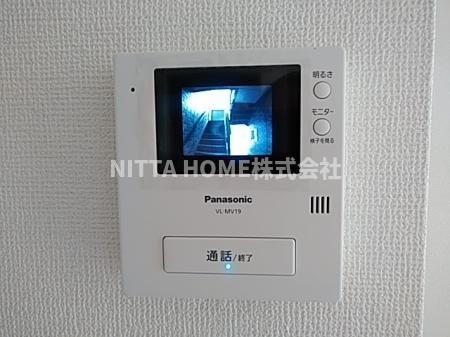 プランドール・のぞみのセキュリティ|ＴＶインターホン付きで安心ですね(^^)/