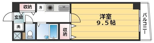 SUNRICH御池（サンリッチ御池）の間取り