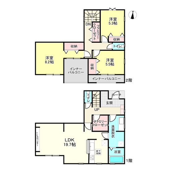【間取り】 | 揖保郡太子町立岡/全2棟