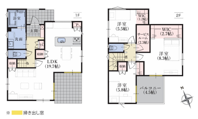 【間取り】 | 沼津市本郷町1期　新築一戸建て　全1棟