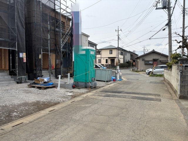 【前面道路含む現地写真】 | 本庄市児玉町金屋第7　新築戸建 クレイドルガーデン 全2棟 2号棟 | 3/13撮影