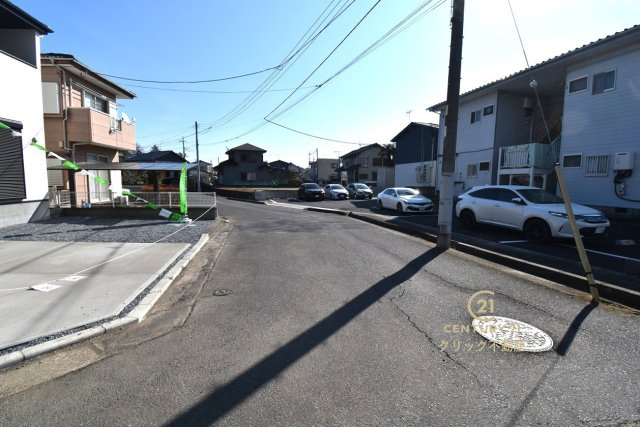 GRACE　水戸市元吉田町　5期 　1の前面道路含む現地写真|現地撮影（2026年2月）