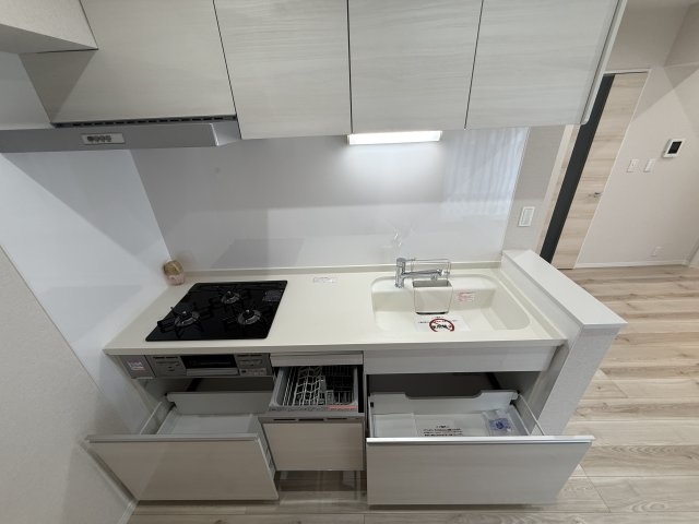 千歳台ヒミコセランのキッチン|コンパクトなキッチンで掃除もラクラク
