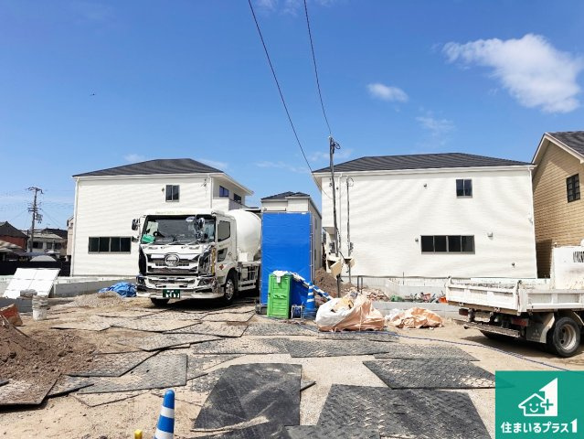 明石市日富美町　第1期　新築一戸建ての外観|周辺は落ち着いた街並みの住宅地！子育てがしやすい住環境です！まだ未完成ですが、現地でしかわからない事もございます。是非一度ご覧ください。