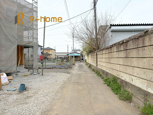 古河市中田第5　新築戸建て　1号棟の前面道路含む現地写真|周辺環境も併せて案内致します♪
ぜひ現地へお越しください♪