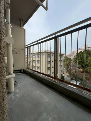 神陵台団地のバルコニー