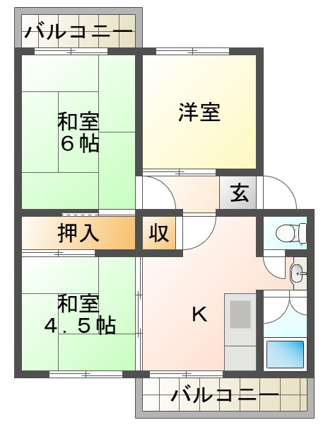 神陵台特別の間取り