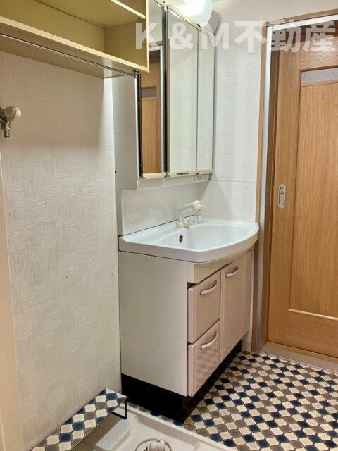 柏グリーンハイツＧ棟の洗面所|広い洗面スペース