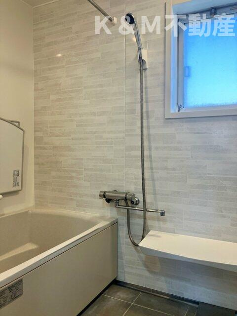 柏グリーンハイツＧ棟の浴室|落ち着いた空間のお風呂です