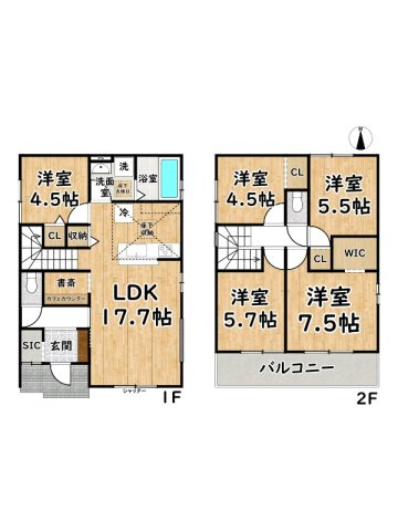 姫路市網干区垣内西町1期/新築戸建の外観