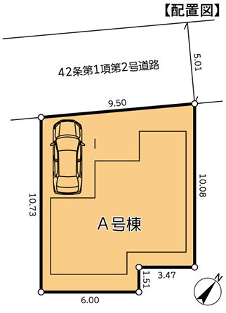 戸塚区平戸1丁目 新築戸建 4990万円の区画図