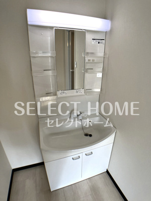 【独立洗面台】 | エムワイビル | 独立洗面台で身支度をすべて済ませてしまいましょう