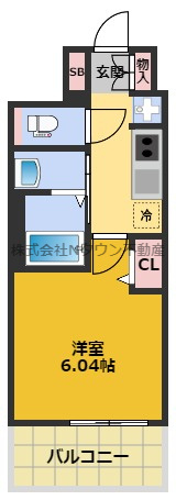 【間取り】 | エステムコート名古屋金山ミッドクロス | 使いやすい間取りです