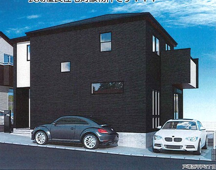 戸塚区平戸2丁目 新築戸建 6080万円 2号棟の外観パース