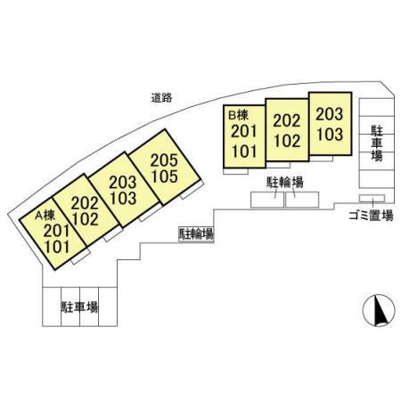 シエルツリー　Ⅱの区画図