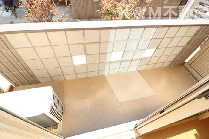 シエルツリー　Ⅱのバルコニー|広々としたバルコニーです