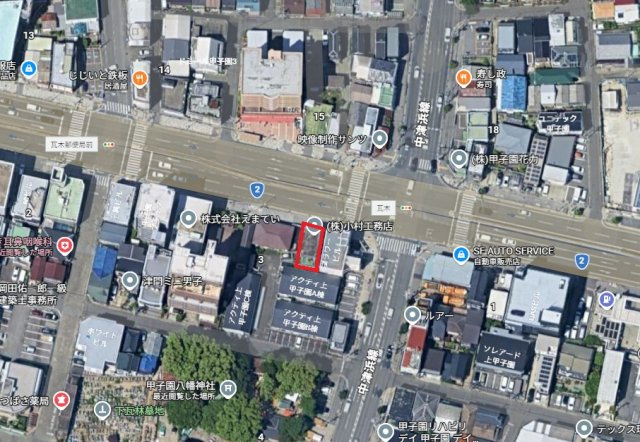 上甲子園　ロードサイド土地の地図