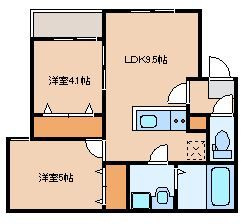 ベルデマール箱崎の間取り