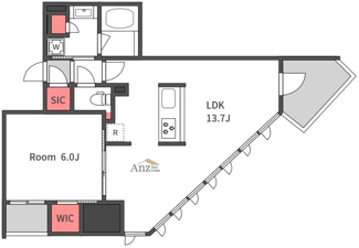 【間取り】 | コンフォリア・リヴ本町WEST Q
