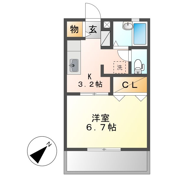 サンコート浜ノ茶屋の間取り