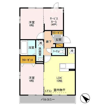 リバーサイドヴィラ　ハピネスの間取り