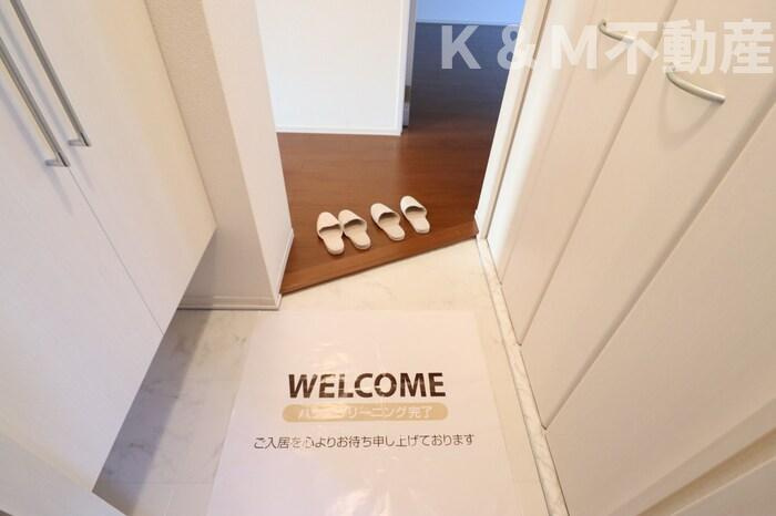 リバーサイドヴィラ　ハピネスの玄関|毎日通る玄関はこちらです