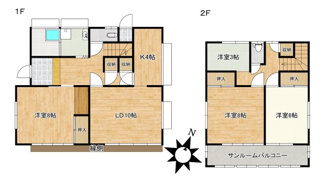 【間取り】 | 柿岡フラワーヒル中古住宅