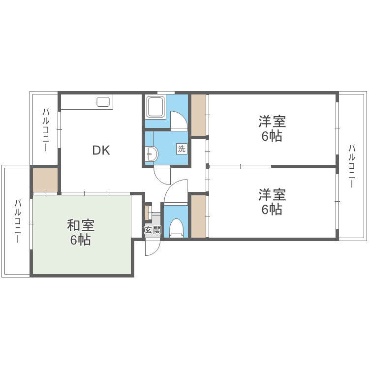 フォーサイト紫R・View terraceの間取り