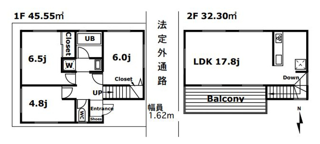 【外観】 | 板橋区小茂根２丁目　中古戸建て | 3LDK・土地面積66.11ｍ2・建物面積77.85ｍ2