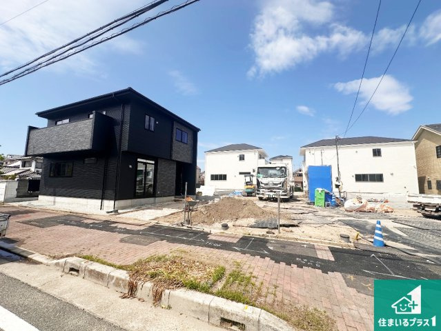 明石市日富美町　第1期　新築一戸建ての外観|周辺は落ち着いた街並みの住宅地！子育てがしやすい住環境です！まだ未完成ですが、現地でしかわからない事もございます。是非一度ご覧ください。