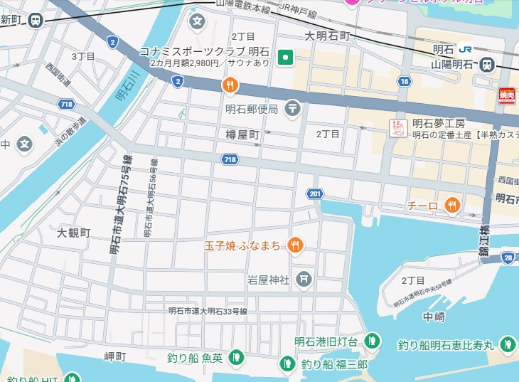 明石市日富美町　第1期　新築一戸建ての地図