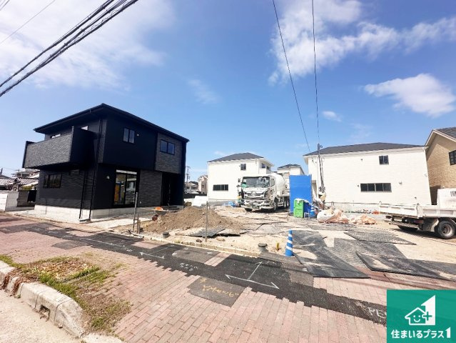 明石市日富美町　第1期　新築一戸建ての外観|周辺は落ち着いた街並みの住宅地！子育てがしやすい住環境です！まだ未完成ですが、現地でしかわからない事もございます。是非一度ご覧ください。
