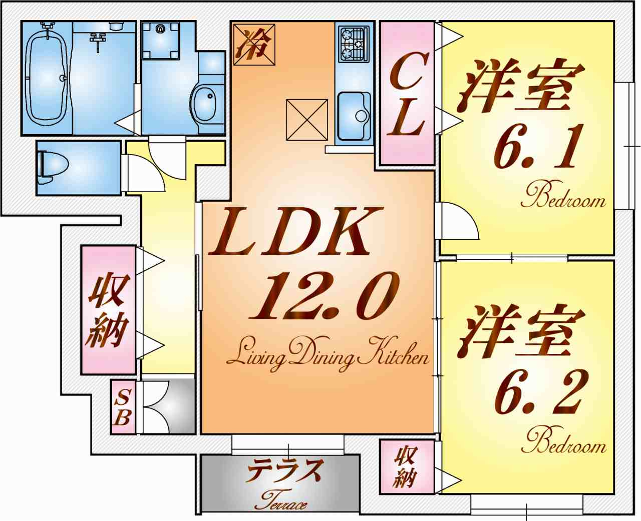 ラークヒルズの間取り