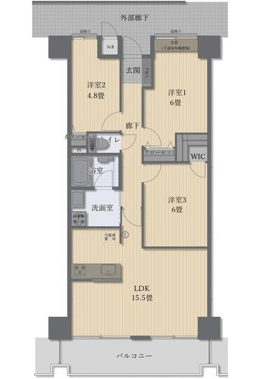 コスモ三滝本町の間取り