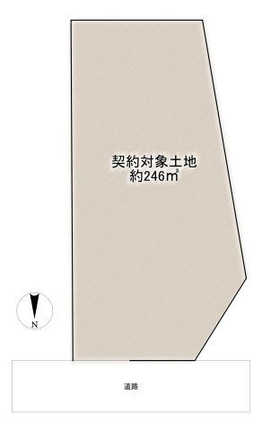 下坂部四丁目岡山貸土地の間取り|面積はテープ測量の為実際とは異なる可能性がございます。