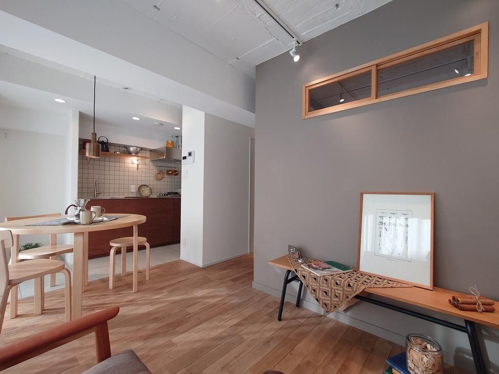 メゾンボア旗の台の居間・リビング|使いやすい居間です