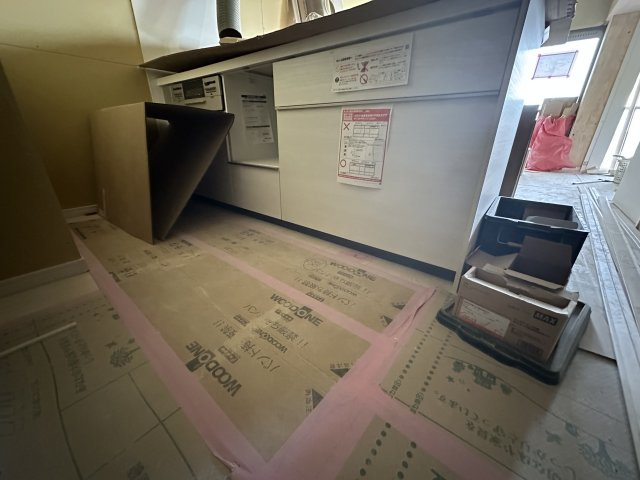藤が丘マンションのキッチン|搬入済みのキッチンのお写真です。